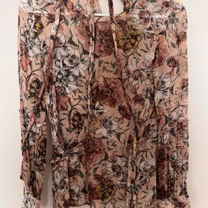 Zara Floral Print Women's Top M